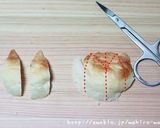 A picture of step 3 of Totoro Rolls for Character Bento.