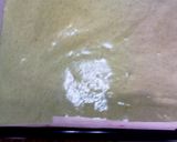 A picture of step 6 of Easy & Fluffy Matcha Green Tea Chiffon Swiss Roll.