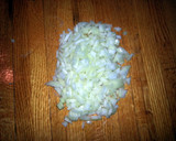 A picture of step 1 of Taisen's mom's no noodle lasagna.