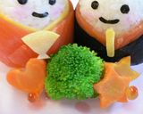 A picture of step 17 of Temari Sushi for Doll Festival.