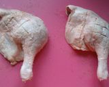 A picture of step 1 of Vickys Seared Duck Legs with Pear and Cranberry Gravy.
