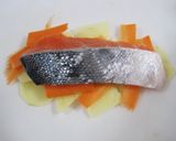 A picture of step 4 of Easy Nutritious Chan-chan Salmon Bake in the Microwave.