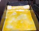 A picture of step 5 of Corn and Sausage Tamagoyaki.