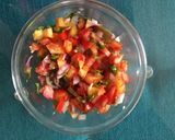 A picture of step 5 of Mexican Bean burrito.