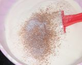A picture of step 3 of One pound chocolate sponge without oil.