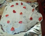 A picture of step 8 of Black forest cake#jikonichallenge#4weekschallenge.