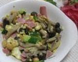 A picture of step 4 of Bean and Egg Salad.