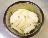 A picture of step 1 of Easy Hayashi Rice with Beef & Onion.