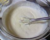 A picture of step 4 of No-Bake "Rare" Cheesecake with White Chocolate Mousse.