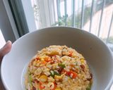 Hình bước làm 5 của món Cơm chiên dương châu