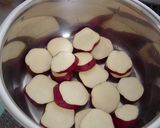 A picture of step 1 of Easy Snack in a Pot Simmered Sweet Potato and Apple.