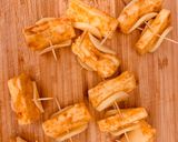 A picture of step 4 of Paneer Buterfly.
