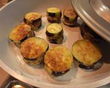 A picture of step 5 of Sweet and Salty Panfried Eggplant Slices Stuffed with Ground Pork.