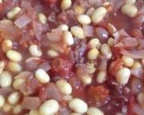 A picture of step 3 of Easy Tofu Chili Beans.