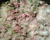 A picture of step 8 of Oso's deviled potatoes.