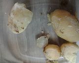 A picture of step 4 of Italian potatoes with spinach.
