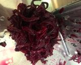 A picture of step 1 of Beetroot Bunt Dhokla.