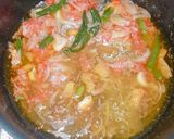 A picture of step 2 of Gobhi (cauliflower) with chicken.