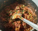 A picture of step 5 of Gajar Gosht.