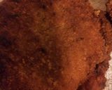 A picture of step 3 of Buffalo chicken bacon sandwich with cheddar jack cheese.