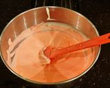 A picture of step 8 of Peppermint / Vanilla Layered Creamy Cheesecake.