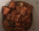 A picture of step 1 of Honey garlic stir fry chicken.