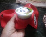 A picture of step 18 of Chocolate floating icecream in 3 flavours.