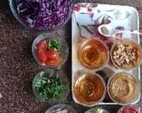 A picture of step 1 of Purple Cabage Salad.