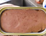 A picture of step 2 of Luncheon Meat and Egg.