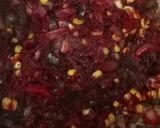 A picture of step 3 of Beetroot corn cheese pizza.