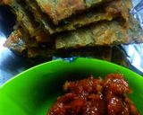 A picture of step 4 of Palak paratha.