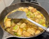 A picture of step 4 of Scallion Braised Tofu | 蔥燒豆腐.