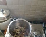 A picture of step 4 of Mushroom Biryani.