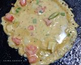 A picture of step 3 of Besan chilla.