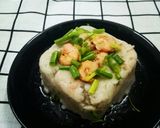 Hình bước làm 7 của món Bánh Khoai môn Tôm Thịt kiểu Hoa