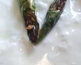 A picture of step 1 of Green chili fry with curd.