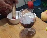 A picture of step 2 of Cherry mocktail.