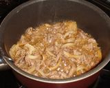 A picture of step 4 of Only Two Ingredients! Sukiyaki-style Chopped Beef and Onions.