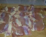A picture of step 2 of Chicken Cordon Bleu Bake with Mustard Greens.
