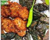 Hình bước làm 4 của món Chả cá mòi - lá lốt