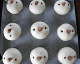 A picture of step 4 of Bread Rolls with Birdie Faces.