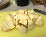 A picture of step 1 of Sweet Potato in Brown Sugar Syrup (Goguma Maht Taang).