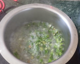 A picture of step 1 of String beans sabji.