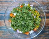 A picture of step 3 of Quinoa Tabbouleh.