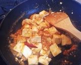 A picture of step 4 of Easy Authentic Mapo Tofu with Miso and Doubanjiang.