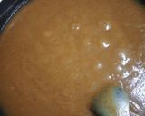 A picture of step 4 of Cashew wheat halwa.