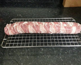 A picture of step 4 of bacon roll.