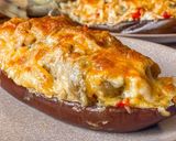 Foto del paso 5 de la receta: Berenjenas rellenas de pollo y quinoa