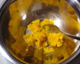 A picture of step 1 of Kabocha Squash Custard Pudding (with just 1 egg).