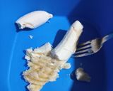Foto del paso 1 de la receta: Panqueques de banana con arándanos
